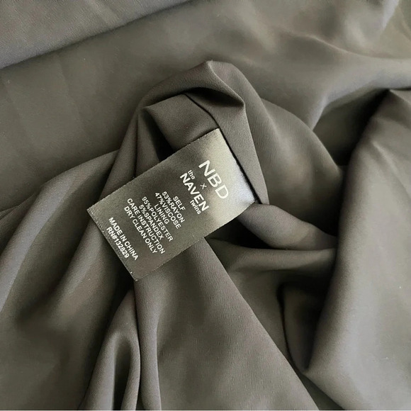 NBD x Naven Twins Lace Me Up Fit and Flare Black Dress Small - Picture 5 of 8